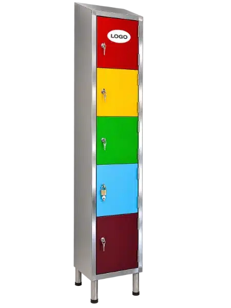 Armadio in acciaio inox AISI 304 con ante colorate